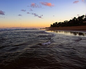 sunset on the beach