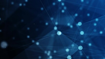 4K Network technology and plexus background(loopable)