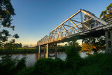 Fototapeta  - Morpeth Bridge over hunter river, Morpeth, Hunter Valley, NSW, Australia