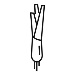 Poster - Plant onion icon, outline style