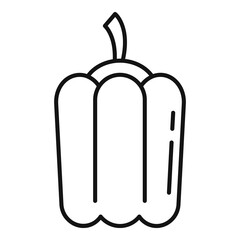 Poster - Paprica icon, outline style