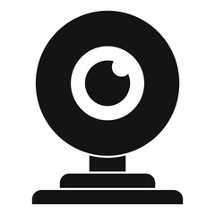 Poster - web camera icon, simple style