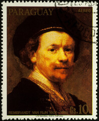 Wall Mural - Self portrait by Rembrandt