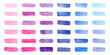 © Asrulaqroni - Colorful brush stroke collection with watercolor