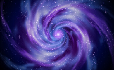 Wall Mural - spiral galaxy in outer space with starry. the universe stars, nebula. vortex night starry sky, cosmi
