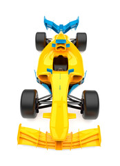 Wall Mural - racing car top view