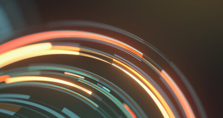 Poster - abstract background made of rectangular shapes and lines. simple geometric forms. 3d rendering