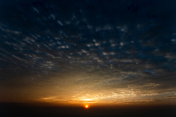 Wall Mural - sun rise in the morning and dramatic cloud