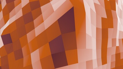 Poster - Brown low poly abstract background from planes. Rendering an image.