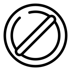 Poster - Blacklist icon. Outline Blacklist vector icon for web design isolated on white background