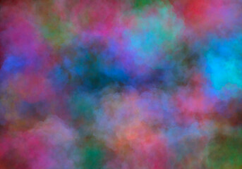 Wall Mural - abstract background in the form of many-colored clouds and is suitable for use in projects of imagin