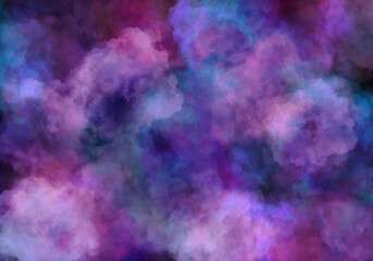 Wall Mural - abstract background in the form of blue and pink clouds and is suitable for use in projects of imagi