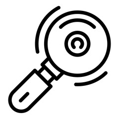 Poster - haberdashery roll icon. outline haberdashery roll vector icon for web design isolated on white backg