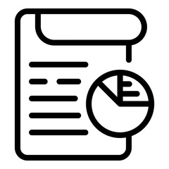 Poster - brainstorming document icon. outline brainstorming document vector icon for web design isolated on w