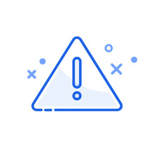 Error Warning Triangle Outline Icon Symbol