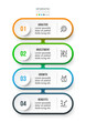 © Narin - 4 step process work flow infographic template.