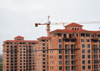 Luxury hotel construction project in Vientiane capital, Lao PDR, 
Hotels under construction June 2021