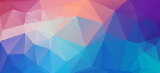 Wall Mural - Flat vintage color geometric triangle shapes