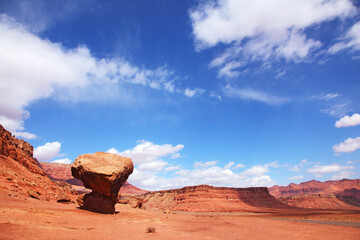 Wall Mural - The desert of stone of red sandstone