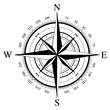 © zineart200 - Compass Icon Wind Rose Navigation Silhouette