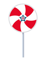 Poster - usa candy lollipop