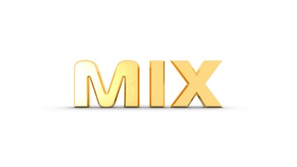 Poster - Yellow or gold 3D text 