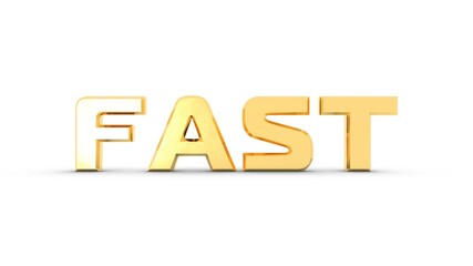 Poster - Yellow or gold 3D text 