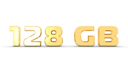 Poster - Yellow or gold 3D text 