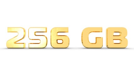 Poster - Yellow or gold 3D text 