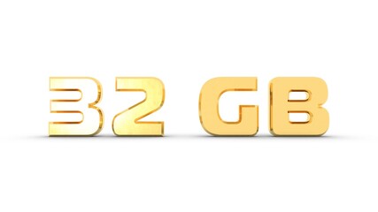 Poster - Yellow or gold 3D text 