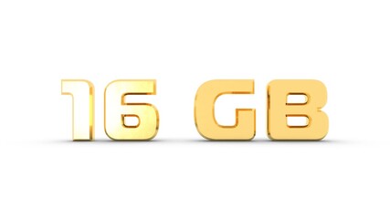 Poster - Yellow or gold 3D text 