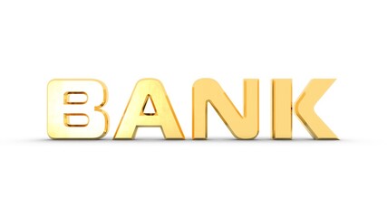 Poster - Yellow or gold 3D text 