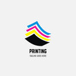 © armankra19 - Digital print and printing logo design template. Vector illustration.