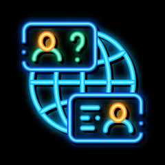 Poster - World Aid Forum neon light sign vector. Glowing bright icon World Aid Forum sign. transparent symbol illustration