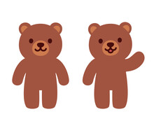 Simple Cartoon Teddy Bear