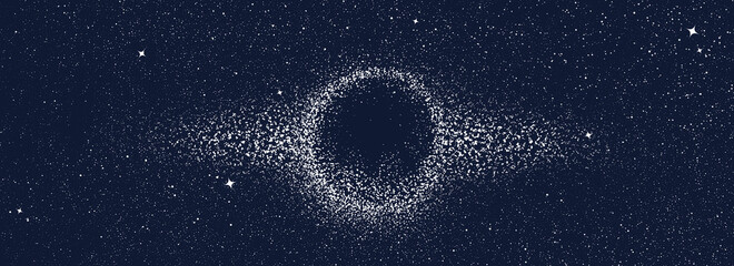 night sky with stars and moon pattern. surreal universe background. abstract cosmos imagination. sur
