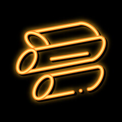 Canvas Print - Sliced Canes neon light sign vector. Glowing bright icon Sliced Canes sign. transparent symbol illustration