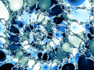 Beautiful zoom into an infinite mathematical fractal set.