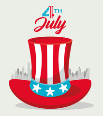 Poster - 4 of july tophat