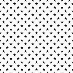 Poster - Polka stars pattern. Vector repeat simple stars. White background.
