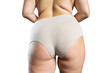 © staras - Overweight woman with fat hips and buttocks, obesity female body isolated on white background