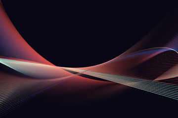 Wall Mural - wave abstract line background, mordern waves.