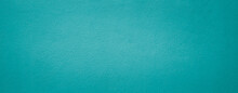 Wall Texture Panoramic Background. Turquoise Wall.