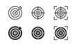 Target icon set. Target symbol 