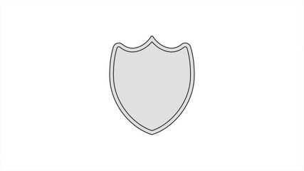 Poster - Website template. Web flat icon. Computer network security technology. Motion design.