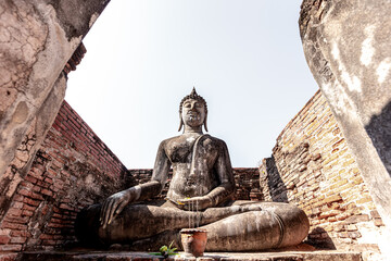 Wat Si Chum Historical Park in Thailand Mahathat ancient capital of Sukhothai Thailand.
