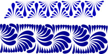 Ceramic Art Mexican Talavera Blue 