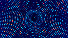 Abstract Futuristic Sweet Blue Colorful Halftone Dotted Circles Lens Background