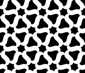 Seamless abstract pattern. Endless ornament. Vector illustration. Cutting stencil.