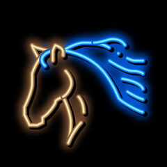 Canvas Print - Sportive Barrier neon light sign vector. Glowing bright icon Sportive Barrier sign. transparent symbol illustration